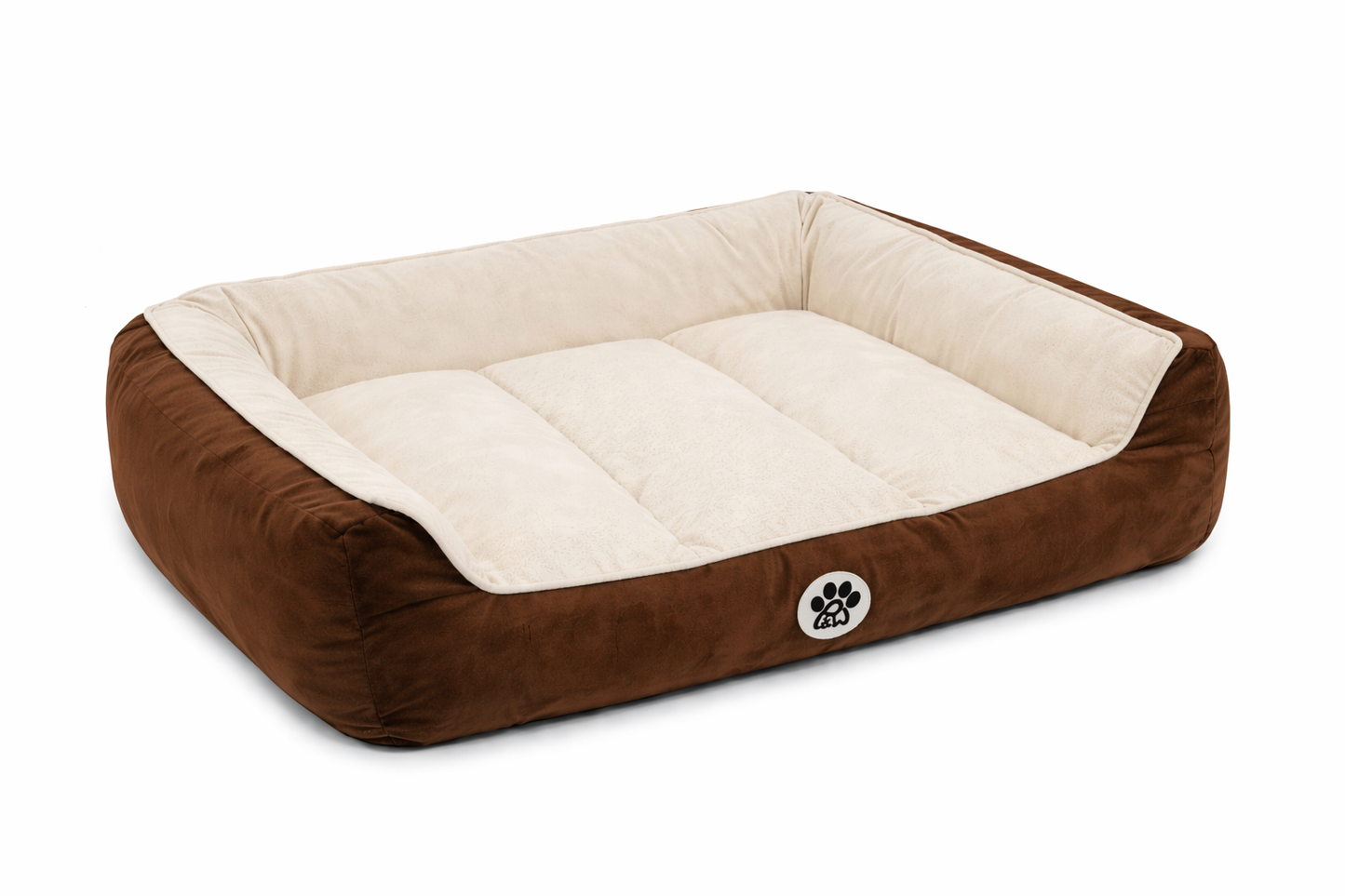Lounger Bed- Beige & Brown