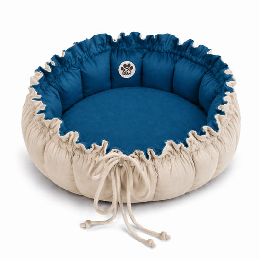 Reversible & Interchangeable Flower Bed- Teal & Beige