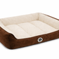 Lounger Bed- Beige & Brown