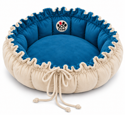 Reversible & Interchangeable Flower Bed- Teal & Beige
