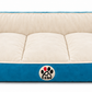 Lounger Bed- Beige & Teal